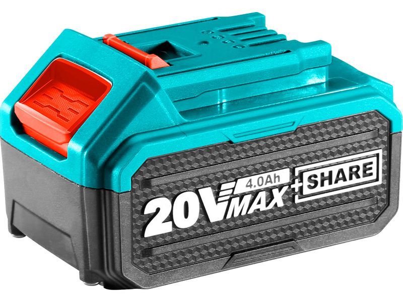 Total Şarj edilebilir akü 20V, Li-Ion, 4000mAh Total Şarj edilebilir akü 20V, Li-Ion, 4000mAh