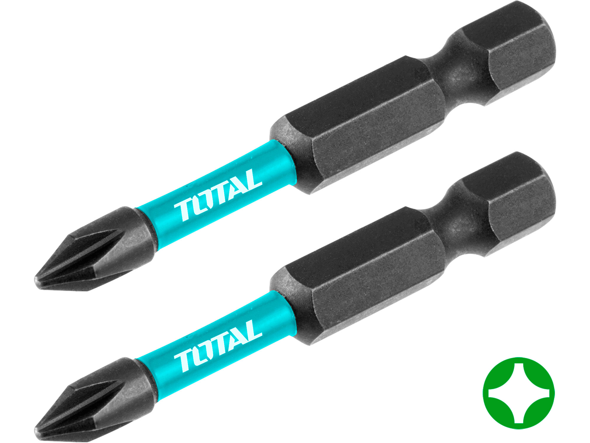 Total Darbeli tornavida uçları, S2, PH2, 50 mm, endüstri Total Darbeli tornavida uçları, S2, PH2, 50 mm, endüstri