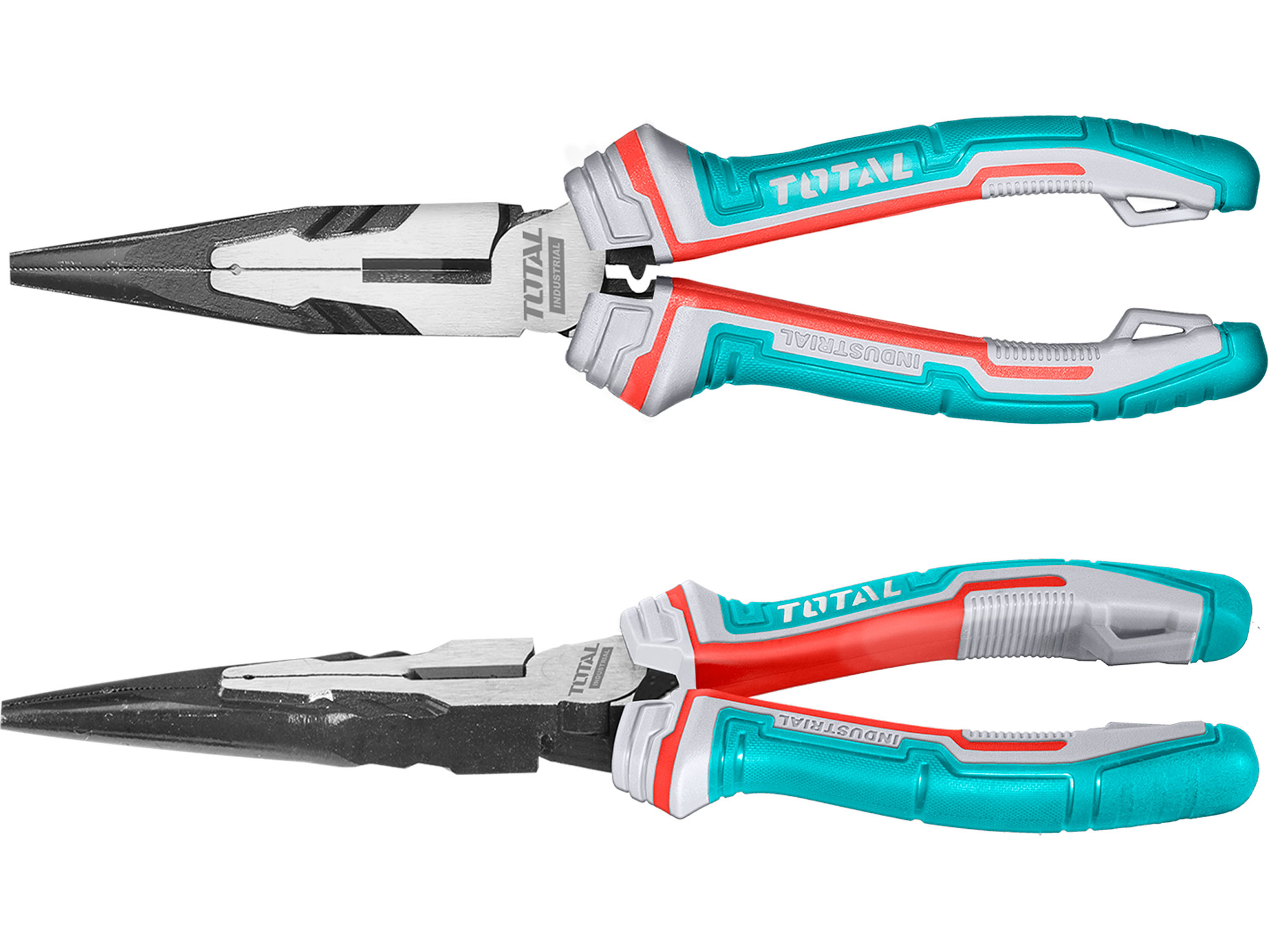 Total Yarım yuvarlak pense, düz, endüstriyel, 160 mm, CrV Total Yarım yuvarlak pense, düz, endüstriyel, 160 mm, CrV