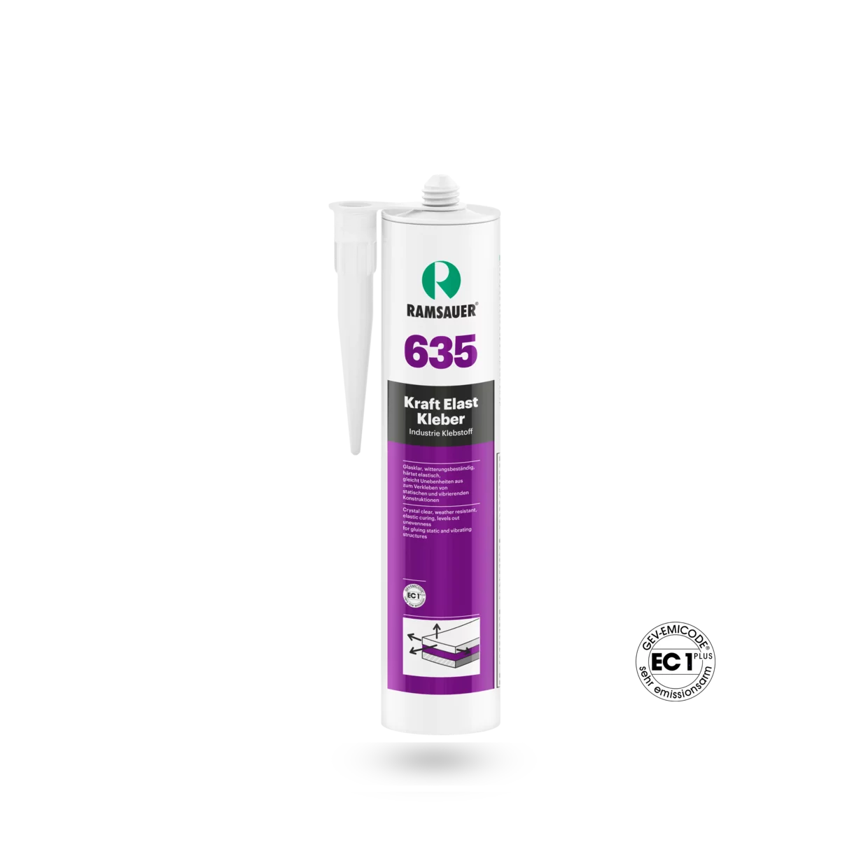Ramsauer 635 Kraft Elast yapıştırıcı, kristal berraklığında, 290 ml