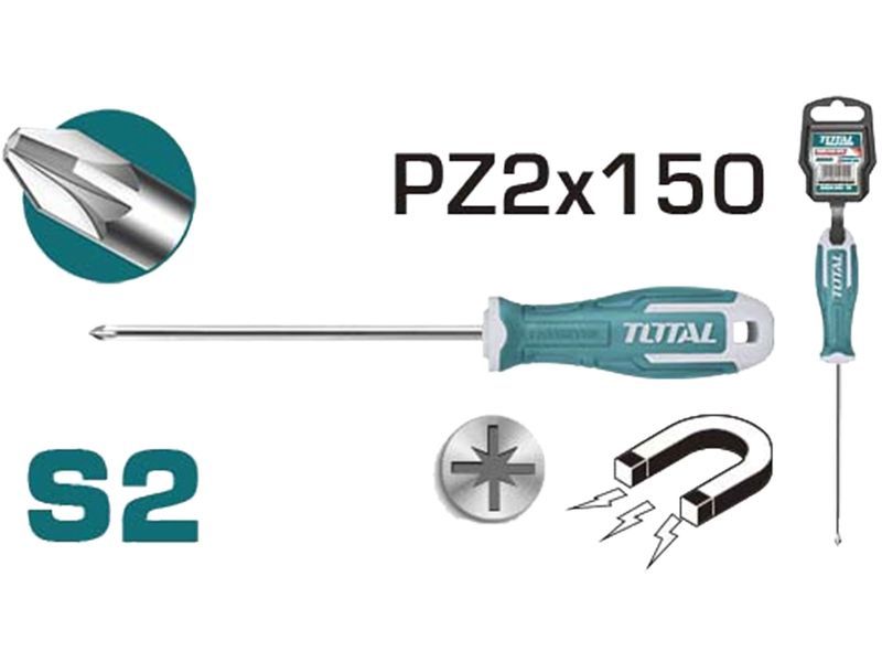 Tornavida, PZ 2x150mm, endüstriyel Tornavida, PZ 2x150mm, endüstriyel